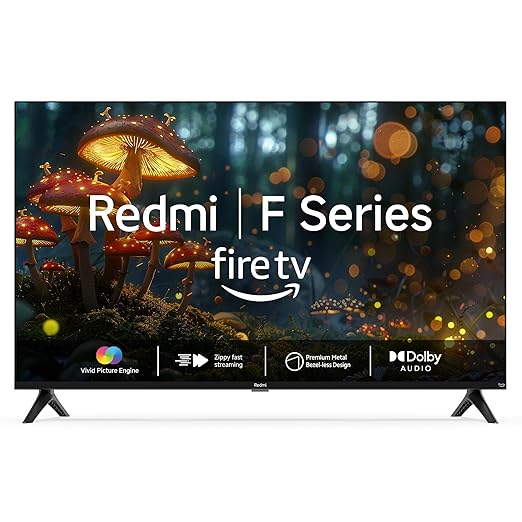 Redmi Xiaomi 80 cm (32 inches) F Series HD Ready Smart LED Fire TV L32MA-FVIN (Black)