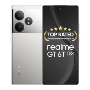 realme GT 6T 5G (Fluid Silver,8GB RAM+256GB Storage)