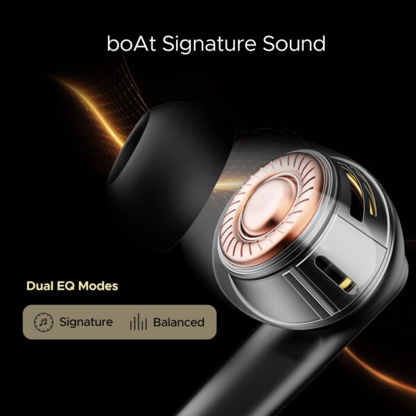 boAt Airdopes 141 ANC(~32dB), 50ms Low Latency, 4Mics ENx,42Hrs Battery, Fast Charge,IPX5, v5.3 Bluetooth TWS in Ear Earbuds Wireless Earphones with mic (Gunmetal - Image 9