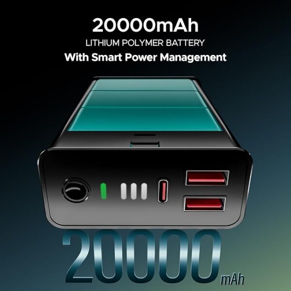boAt Energyshroom PB400 Pro 20000mAh | Pocket Size, Compact Power Bank - Image 3