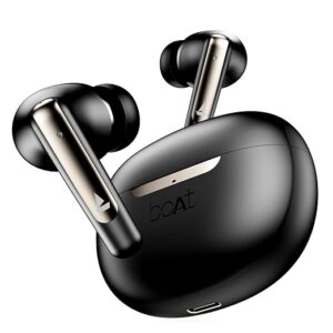 boAt Airdopes 141 ANC(~32dB), 50ms Low Latency, 4Mics ENx,42Hrs Battery, Fast Charge,IPX5, v5.3 Bluetooth TWS in Ear Earbuds Wireless Earphones with mic (Gunmetal