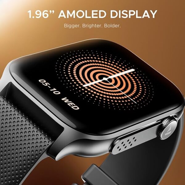 boAt New Launch Ultima Ember Smartwatch w/ 1.96” (4.97 cm) AMOLED Display, Personalized Fitness Nudges, Functional Crown, 100+ Sports Modes, Custom Watch Faces (Bold Black) - Image 5