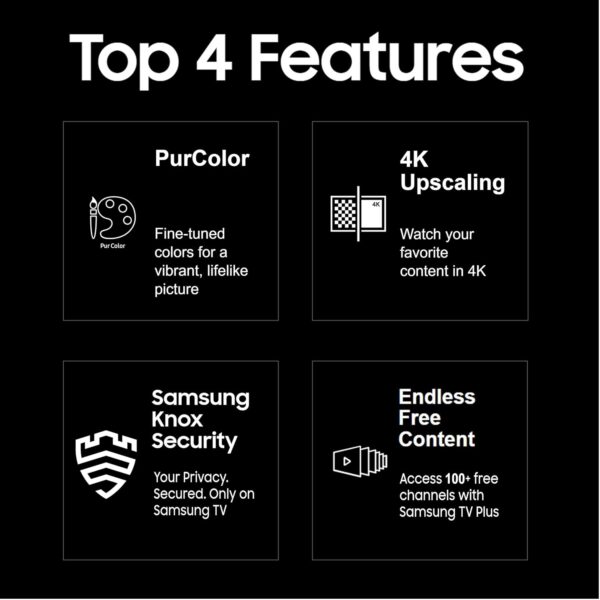 Samsung 108 cm (43 inches) 4K Ultra HD Smart LED TV UA43DUE70BKLXL (Black) - Image 4