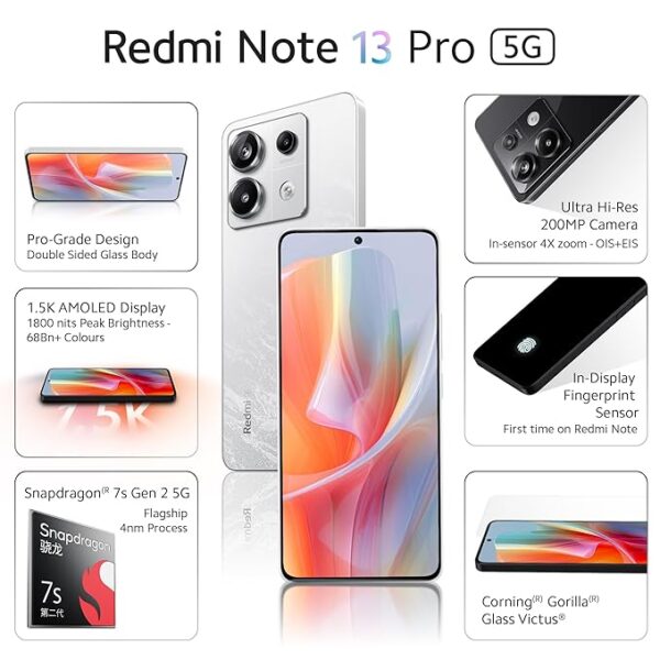 Redmi Note 13 Pro (Arctic White, 8GB RAM, 128GB Storage) - Image 3